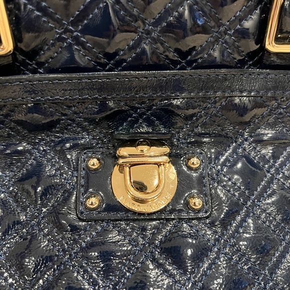 Marc Jacobs navy patent leather quilted Ursula bag - Picture 2 of 5